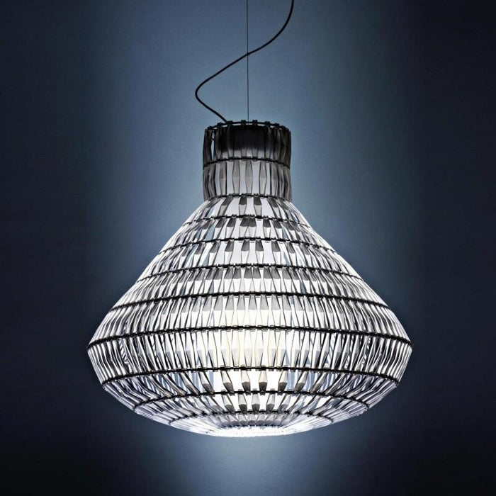 LAMP. COLGANTE TROPICO BELL CROMO 1L GX24Q-4 42W