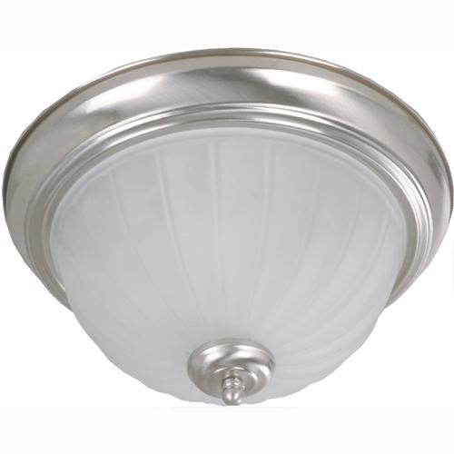 LAMP. TECHO NÍQUEL SATINADO 2L E27 60W