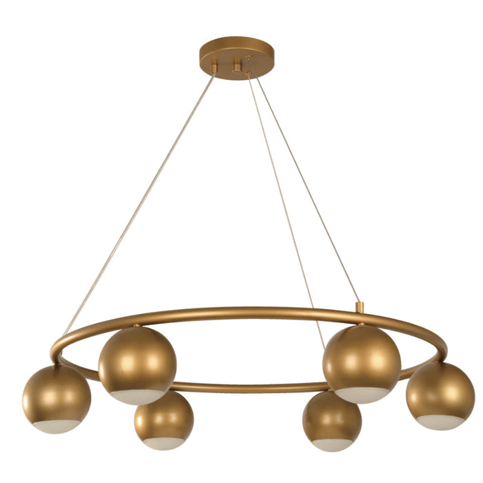 Lámpara Colgante Bronce 6L Gu10 8W