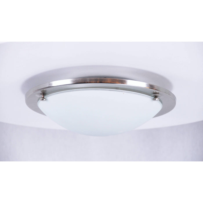 LAMP. TECHO NIQUEL SATINADO 1L E27 60W
