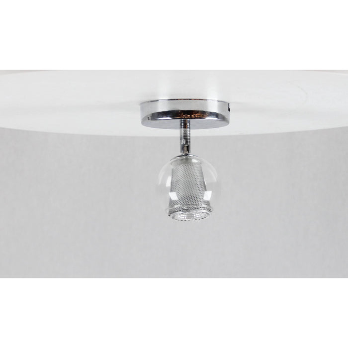 LAMP. TECHO CROMO 1L GU10 50W