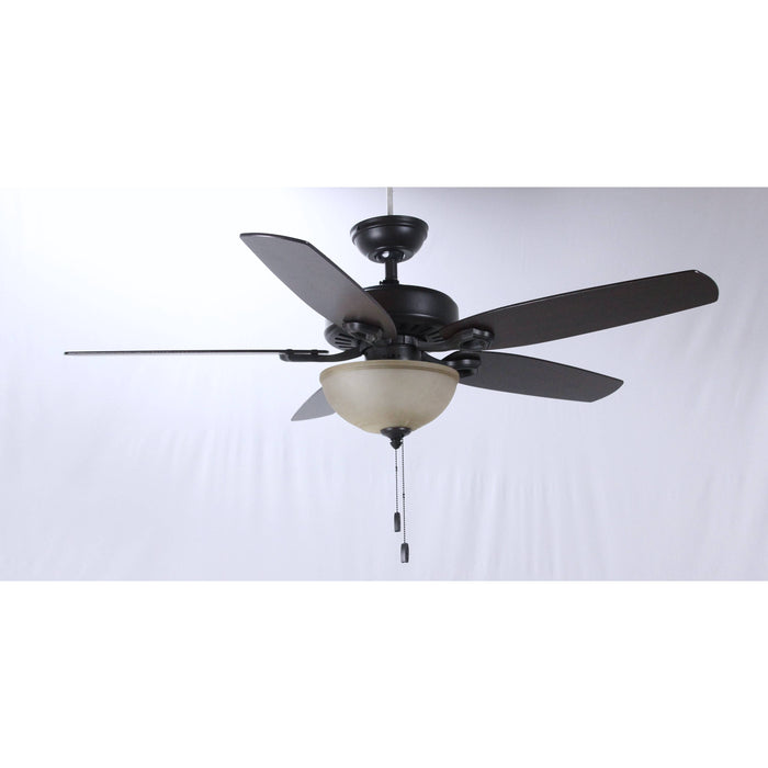 VENTILADOR DE TECHO BUILDER DELUXE BRONCE 52" 2L E27 9W