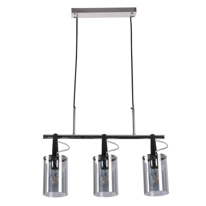 Lámpara Colgante Cromo 3L E27 60W