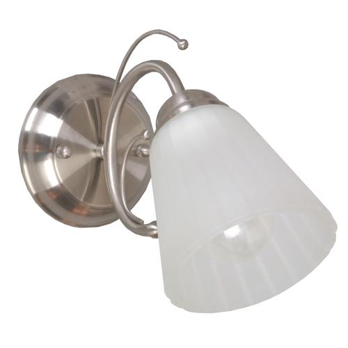 LAMP. PARED NÍQUEL SATINADO 1L E27 60W