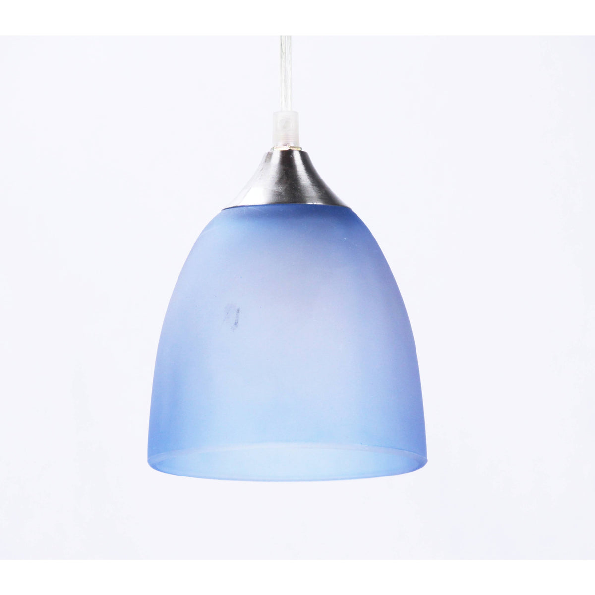 LAMP. COLGANTE AZUL 1L E27 60W