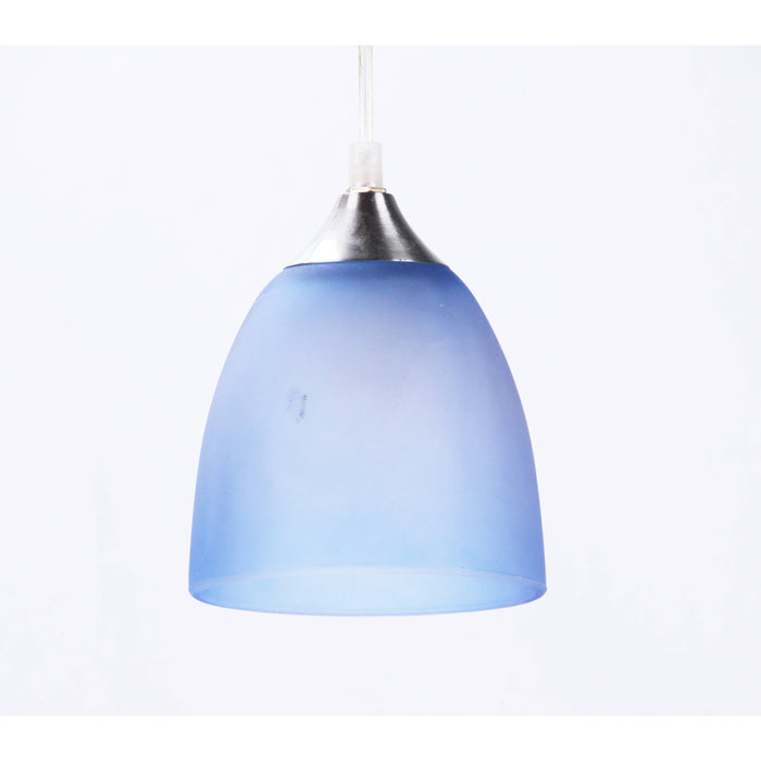 LAMP. COLGANTE AZUL 1L E27 60W