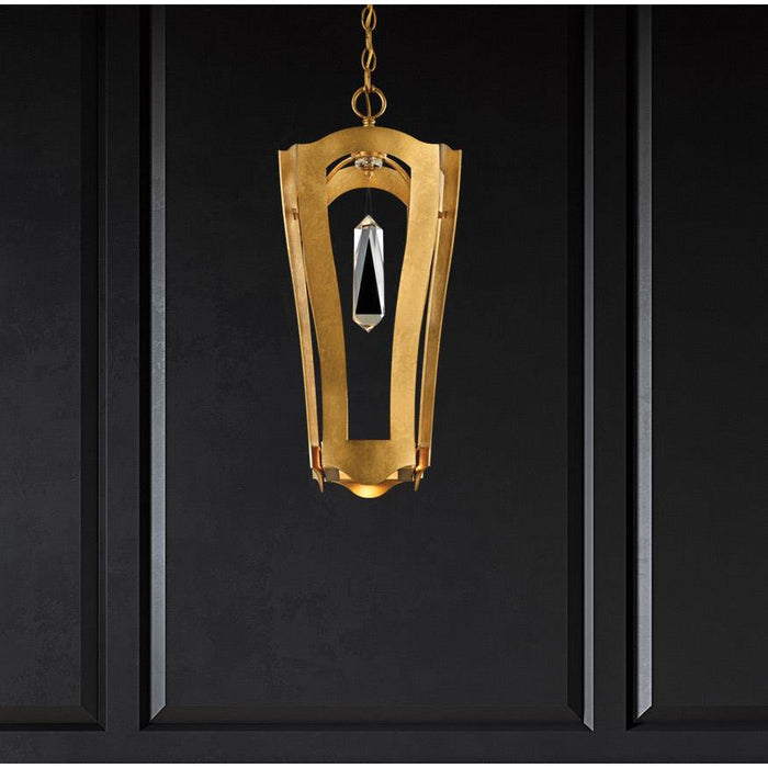 LAMP. TECHO LINTERNA SMALL DORADO 2L G9 40W