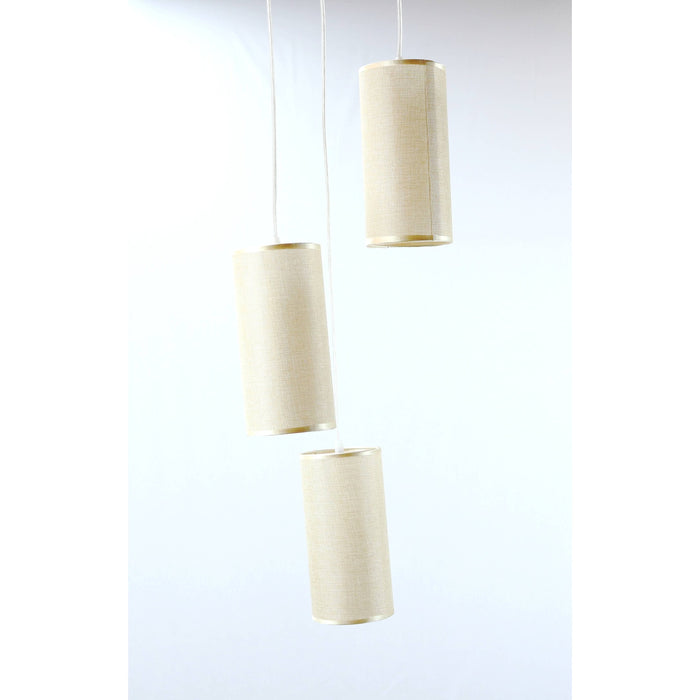 LAMP. TECHO NÍQUEL SATINADO 3L E27 60W