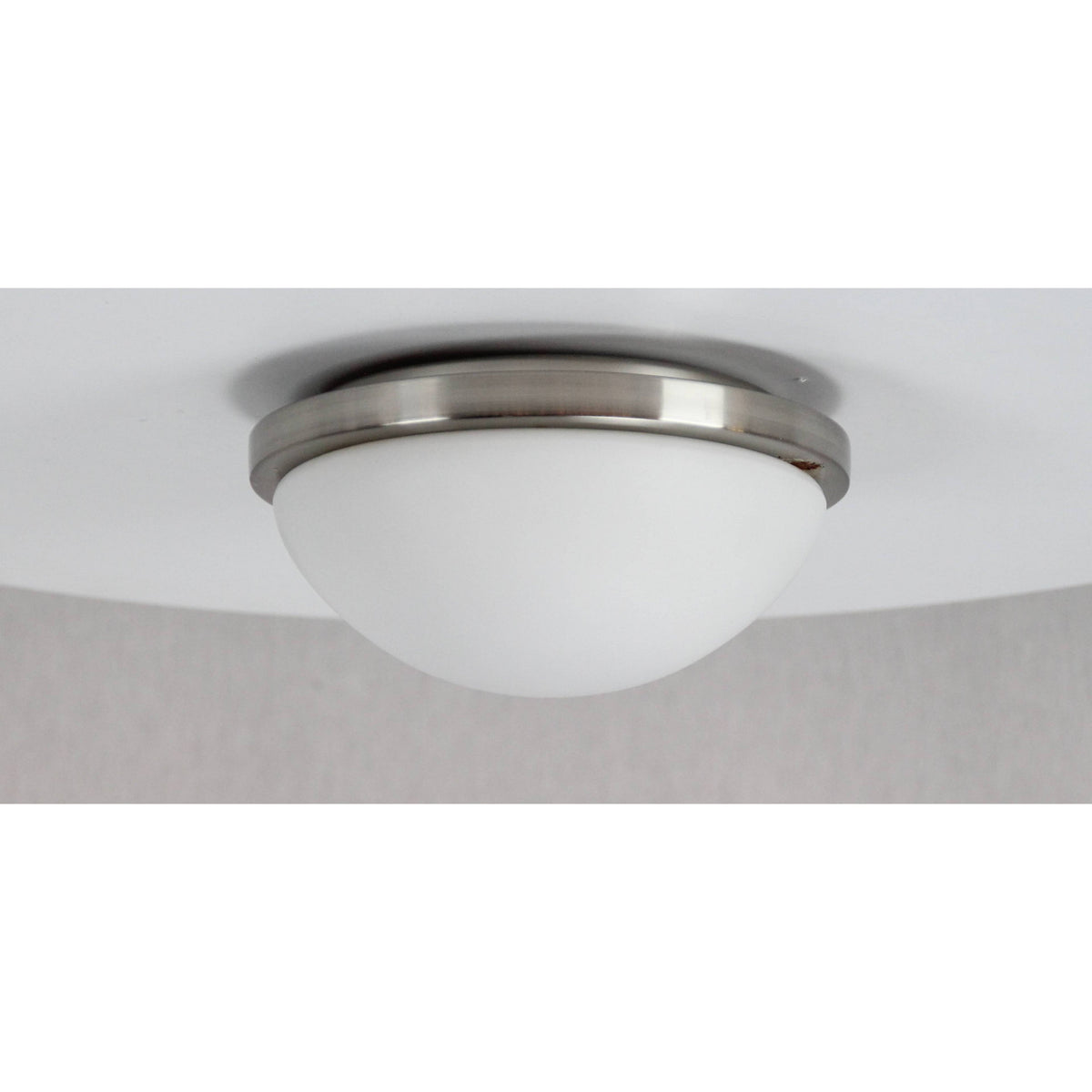 LAMP. TECHO NÍQUEL SATINADO 1L E27 60W