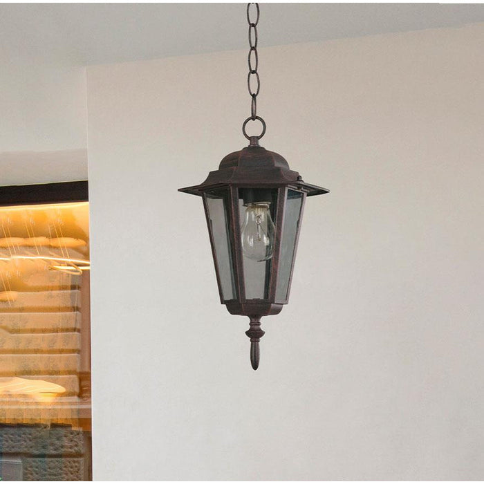 LAMP. EXT. COLGANTE OXIDO 1L E27 100W (CONVERTIBLE)