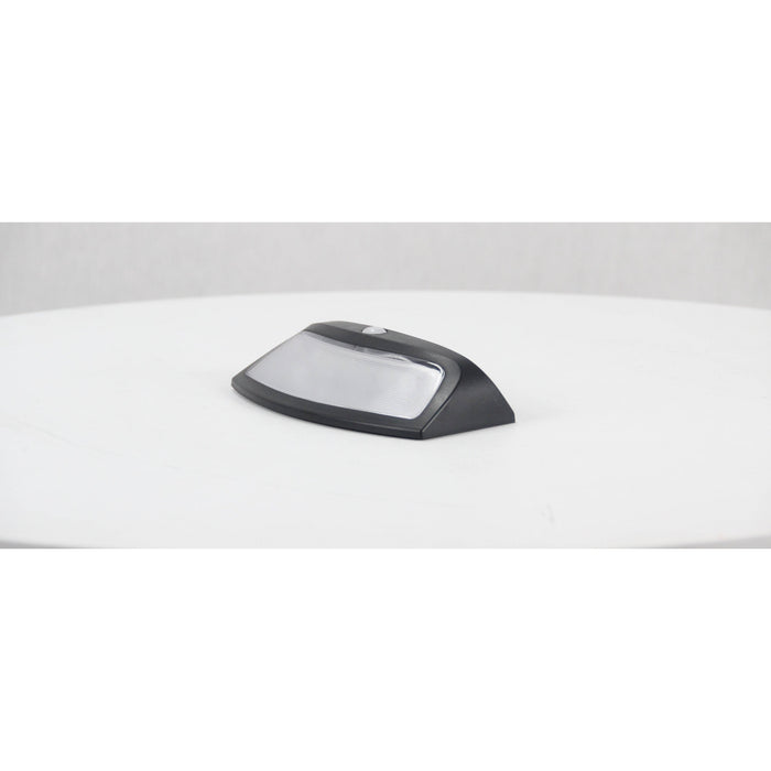LAMP. LED EXT. PARED SOLAR NEGRO 1L 1.5W 3.7V 5000K CON FOTOCELDA Y SENSOR DE MOVIMIENTO