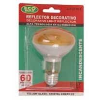 BOMBILLO INCANDESCENTE R80 E27 60W AMARILLO