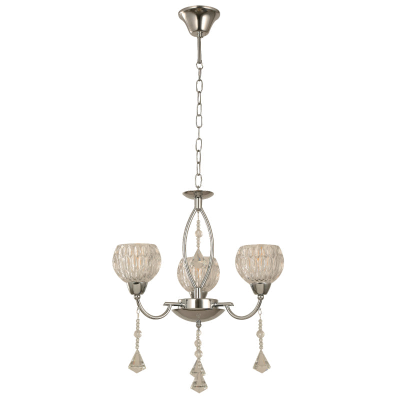 LAMP. TECHO CROMO 3L E14 40W