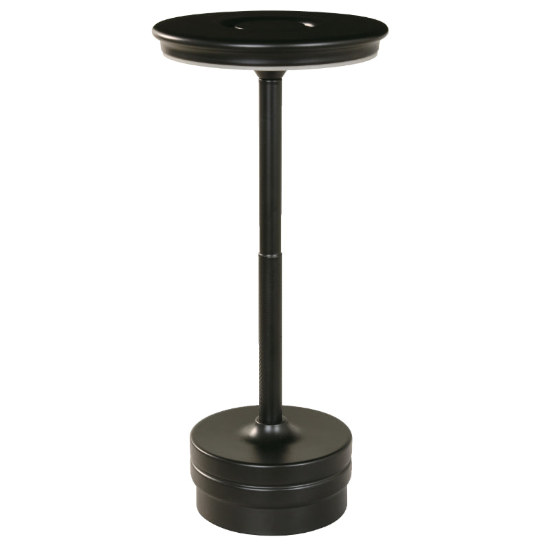 LAMP. LED DE MESA NEGRO 5W 5V 3000K/4000K/6000K RECARGABLE CCT EN BASE