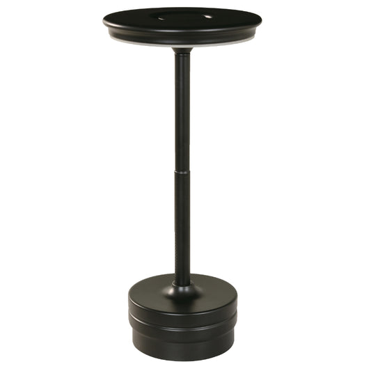 LAMP. LED DE MESA NEGRO 5W 5V 3000K/4000K/6000K RECARGABLE CCT EN BASE