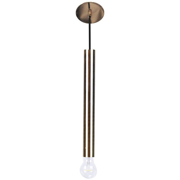 LAMP. COLGANTE BRONCE ANTIGUO 1L E27 60W