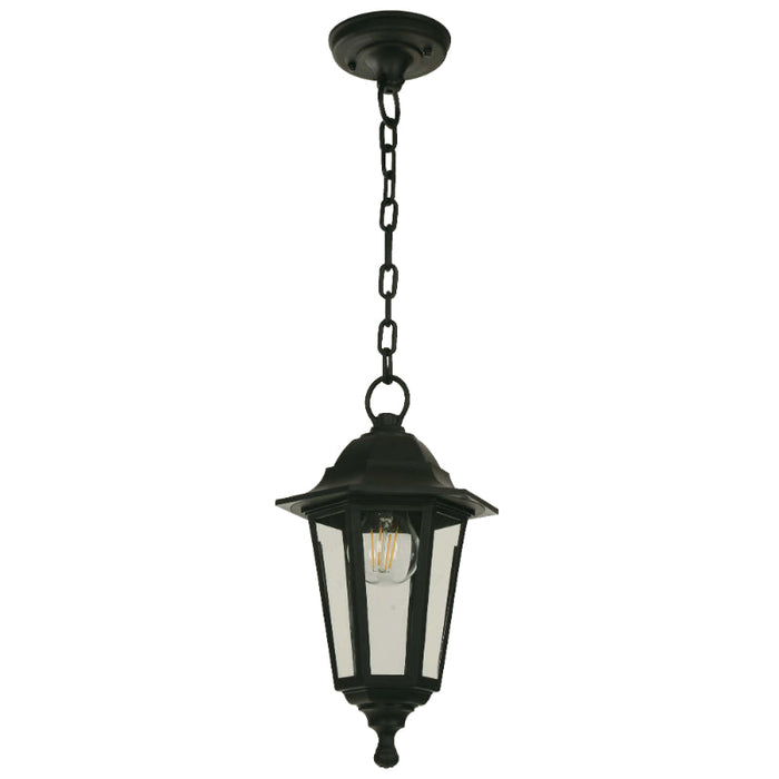 LAMP. EXT. COLGANTE NEGRO 1L E27 40W