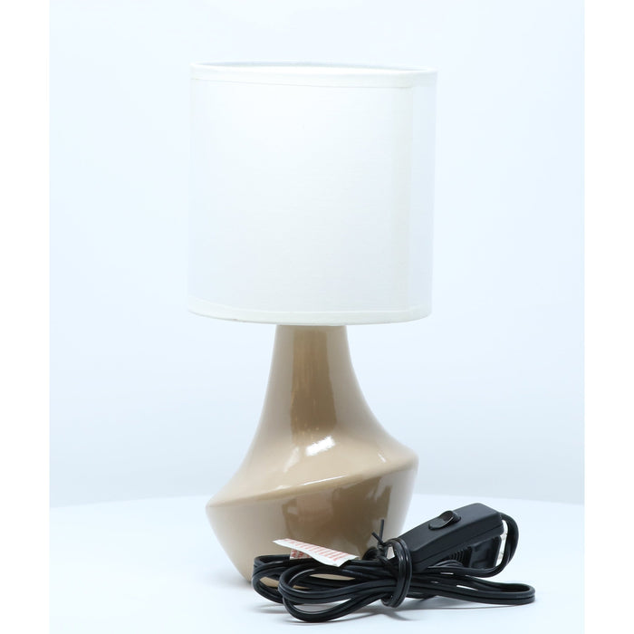 LAMP. MESA CREMA 1L E27 40W (2 PIEZAS)