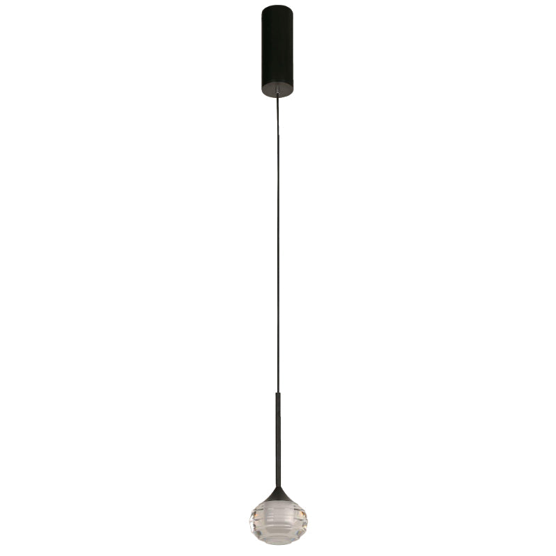 Lámpara Led Colgante Negro 1L 3W 100-240V 3000K
