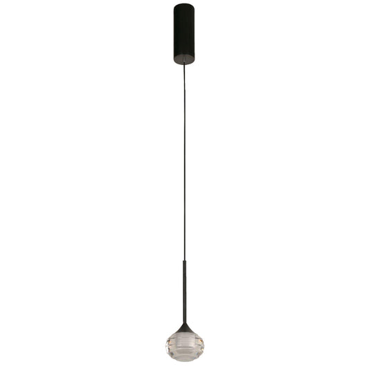 Lámpara Led Colgante Negro 1L 3W 100-240V 3000K