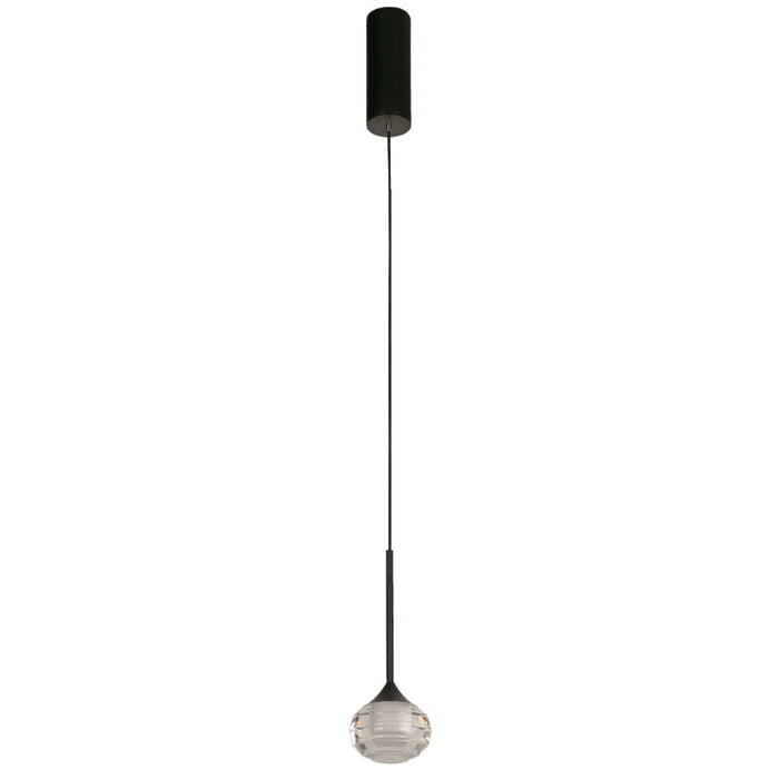 Lámpara Led Colgante Negro 1L 3W 100-240V 3000K