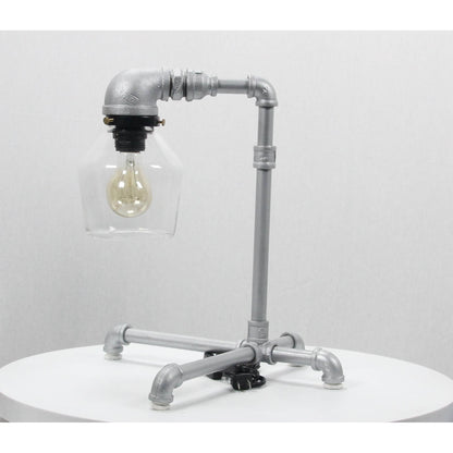 LAMP. MESA PLATEADO 1L E27 40W