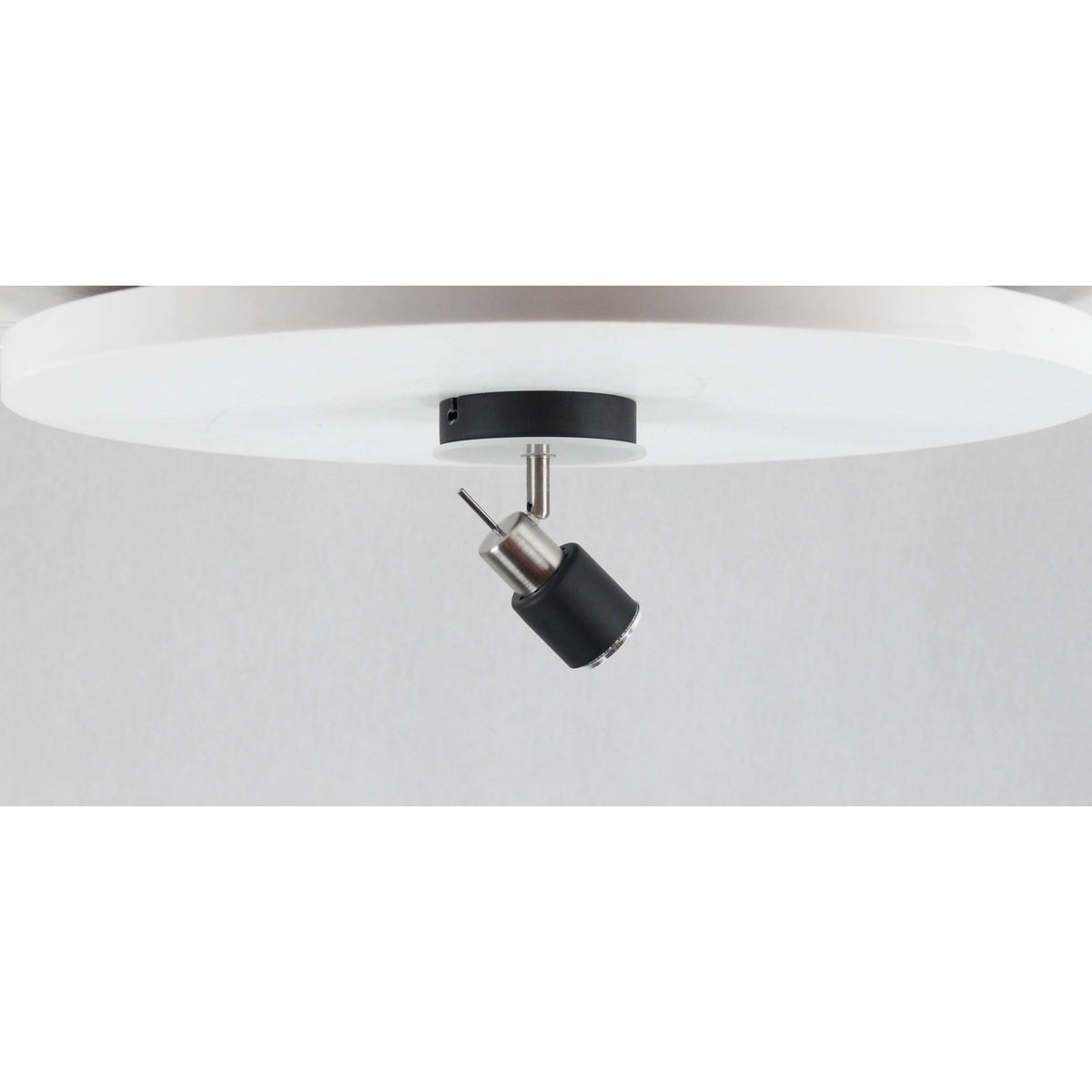 LAMP.TECHO NIQUEL SATINADO 1L GZ10 50W N/B