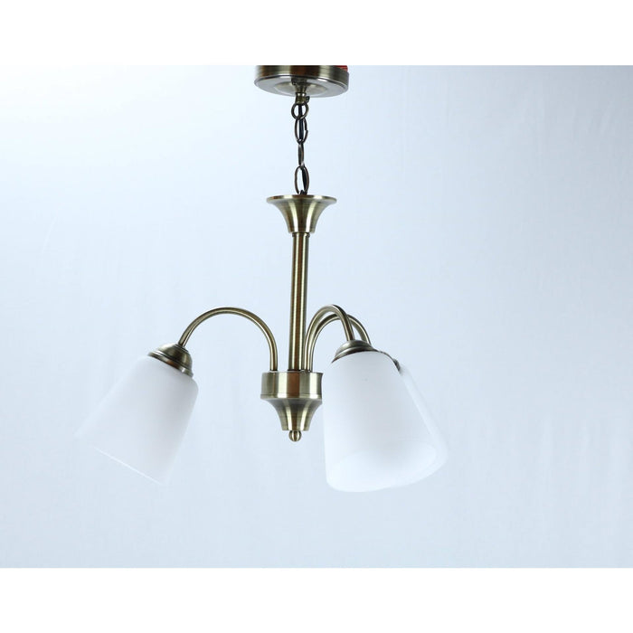Lámpara Colgante Bronce Antiguo 3L E27 60W