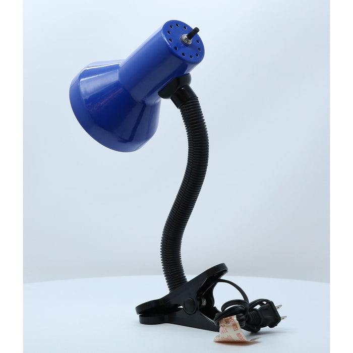 LAMP. ESCRITORIO DE HORQUILLA AZUL Y NEGRO 1L E27 40W