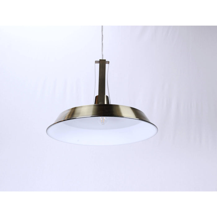 LAMP. COLGANTE BRONCE ANTIGUO 1L E27 60W