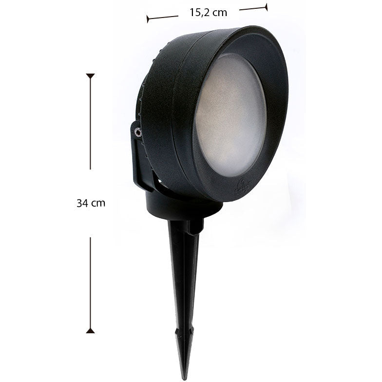 LAMP. EXT. ESTACA TOMMY NEGRO 1L GX53 10W CCT