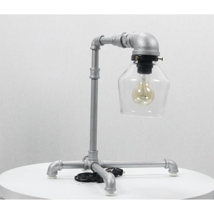 LAMP. MESA PLATEADO 1L E27 40W