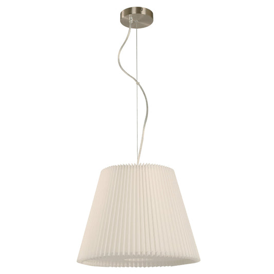 LAMP. COLGANTE NÍQUEL SATINADO 1L E27 10W (BOMBILLO INTELIGENTE INCLUIDO)