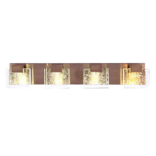 LAMP. LED DE PARED BRONCE SATINADO 28W 120V 3000K ATENUABLE