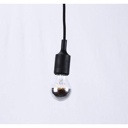 LAMP. COLGANTE NEGRO 1L E27 60W
