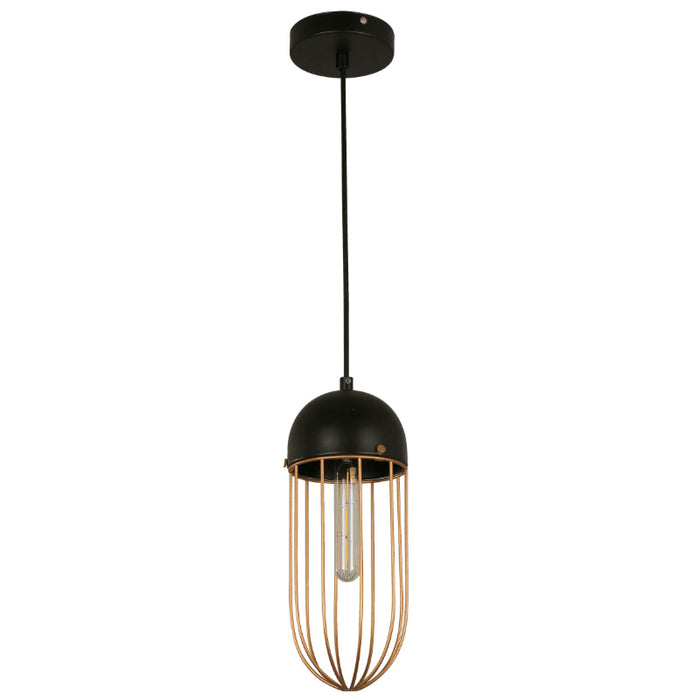 Lámpara Colgante Negro 1L E27 60W