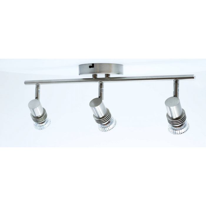LAMP. TECHO NÍQUEL SATINADO 3L GU10 50W