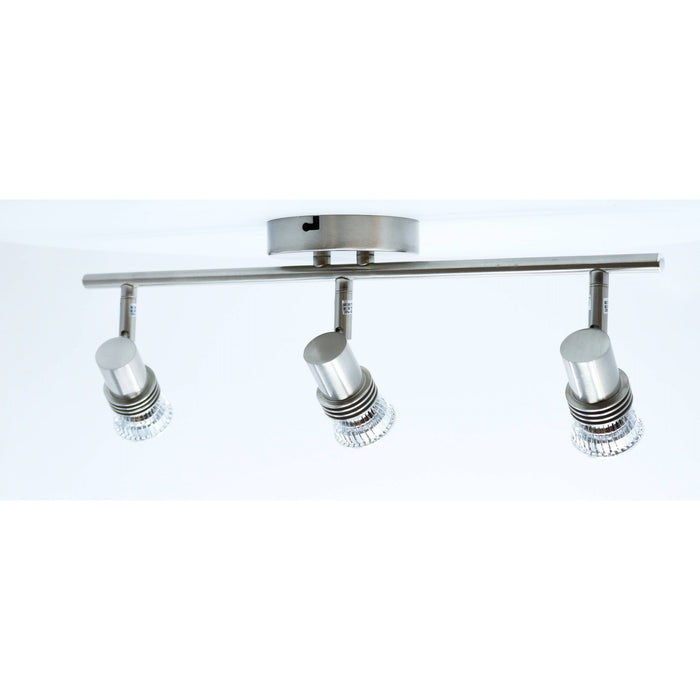 LAMP. TECHO NÍQUEL SATINADO 3L GU10 50W