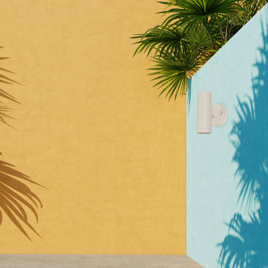 Lámpara Exterior  Pared Blanco 2L Gu10 35W