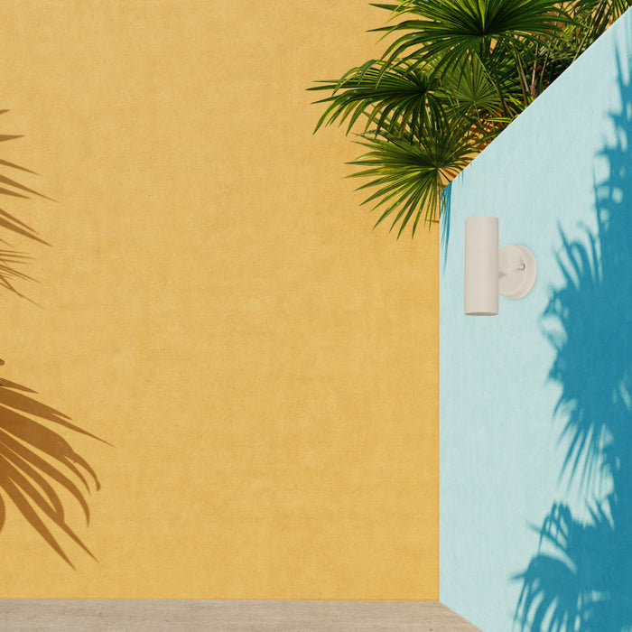 Lámpara Exterior  Pared Blanco 2L Gu10 35W