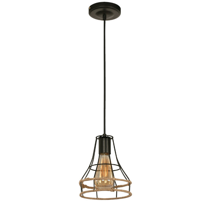 LAMP. COLGANTE NEGRO 1L E27 40W