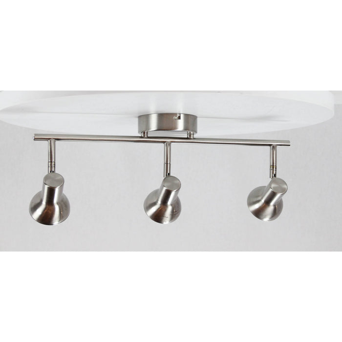 LAMP. LED TECHO REFLECTORA NÍQUEL SATINADO 3L 6W 85-265V 3000K