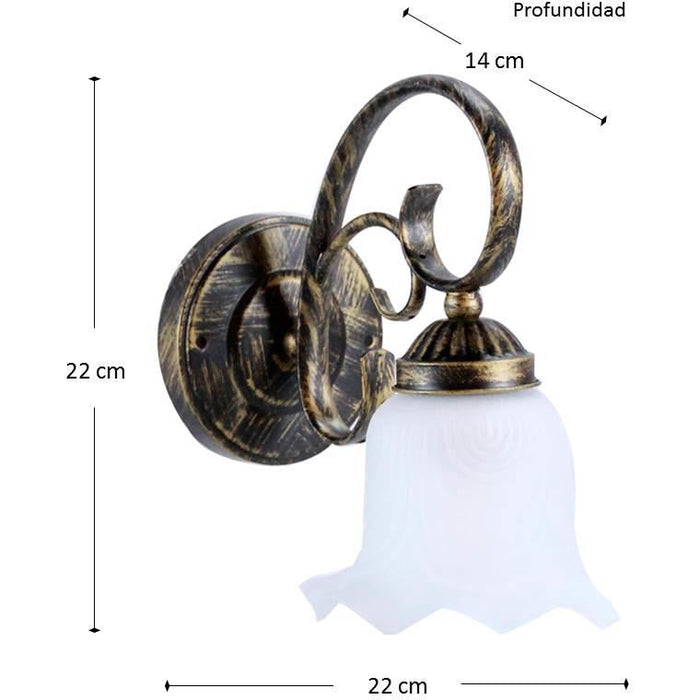 LAMP. PARED NEGRO 1L E27 60W