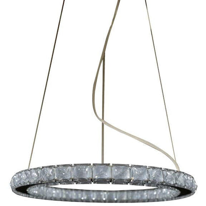 LAMP. LED COLGANTE CRISTAL CIRCLE 9W 6500K 120-240V
