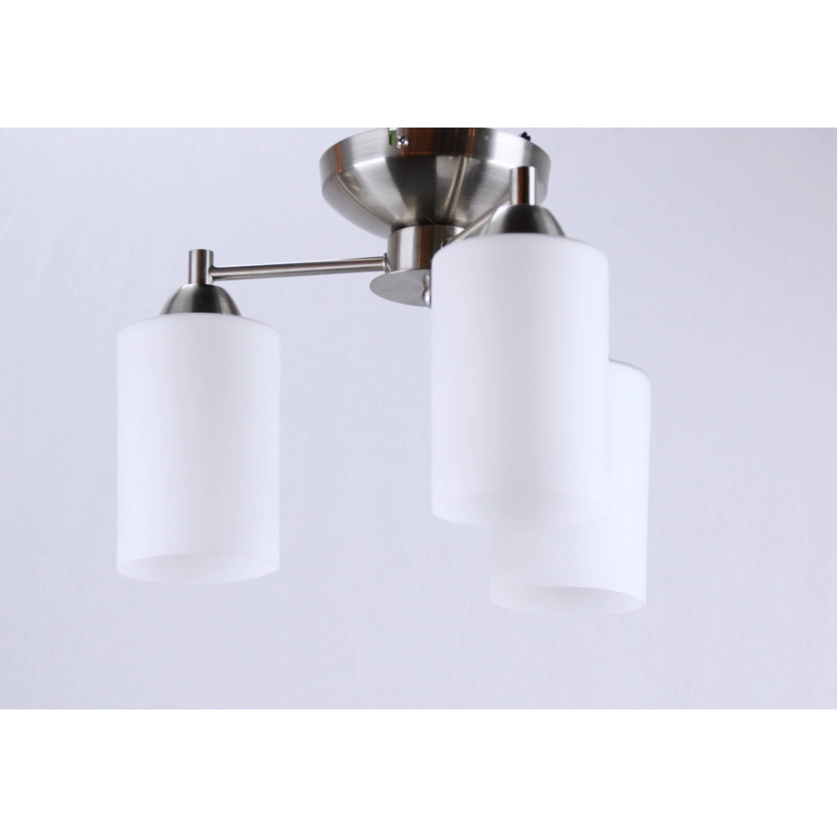 LAMP. TECHO NÍQUEL SATINADO 3L E27 40W