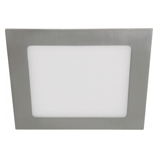 LAMP. LED TECHO NÍQUEL SATINADO 1L 12W 100-240V 6000K