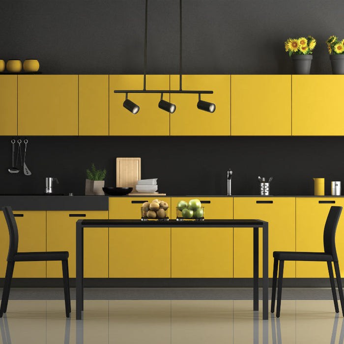 Lámpara Colgante Negro 3L Gu10 5W