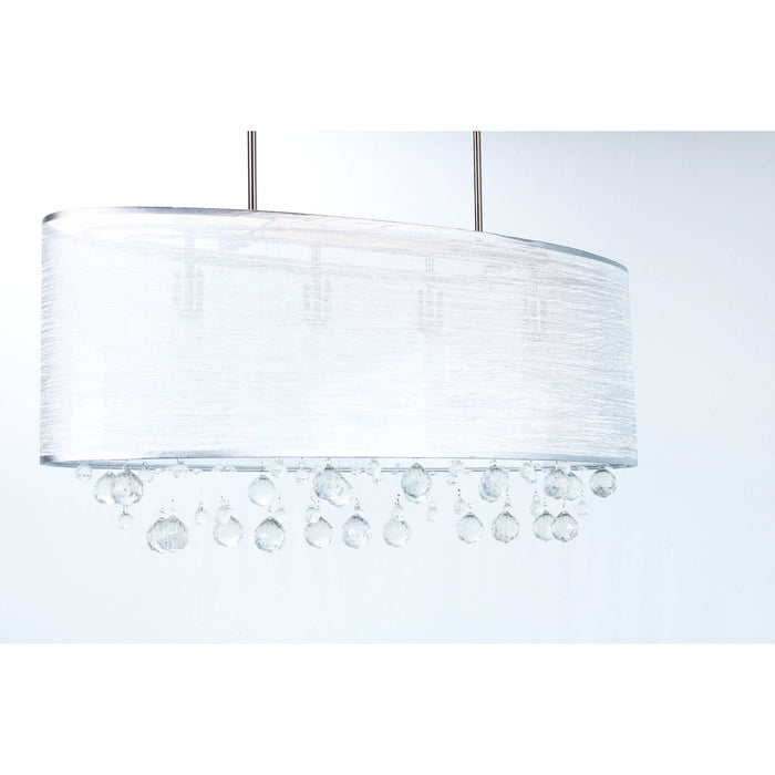 LAMP. TECHO CROMO 4L E27 40W