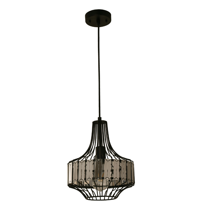LAMP. COLGANTE NEGRO 1L E27 40W