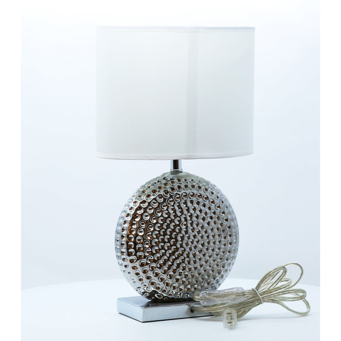 Lámpara Mesa Cromo 1L E27 60W